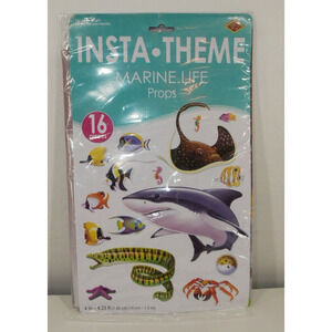 Beistle 2008 Insta Theme Marine Life New Starfish Crab Shark Seahorses Stingray
